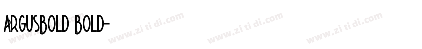 ArgusBold Bold字体转换